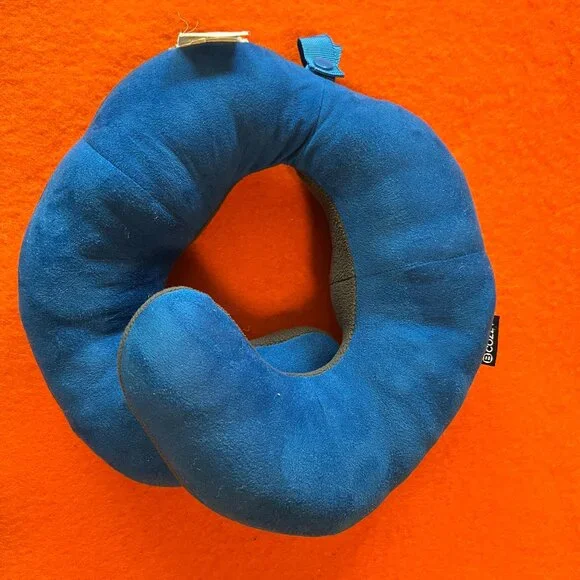 BCOZZY Blue & Gray Travel Neck Pillow + bag - Size L (adult) - Picture 5 of 12